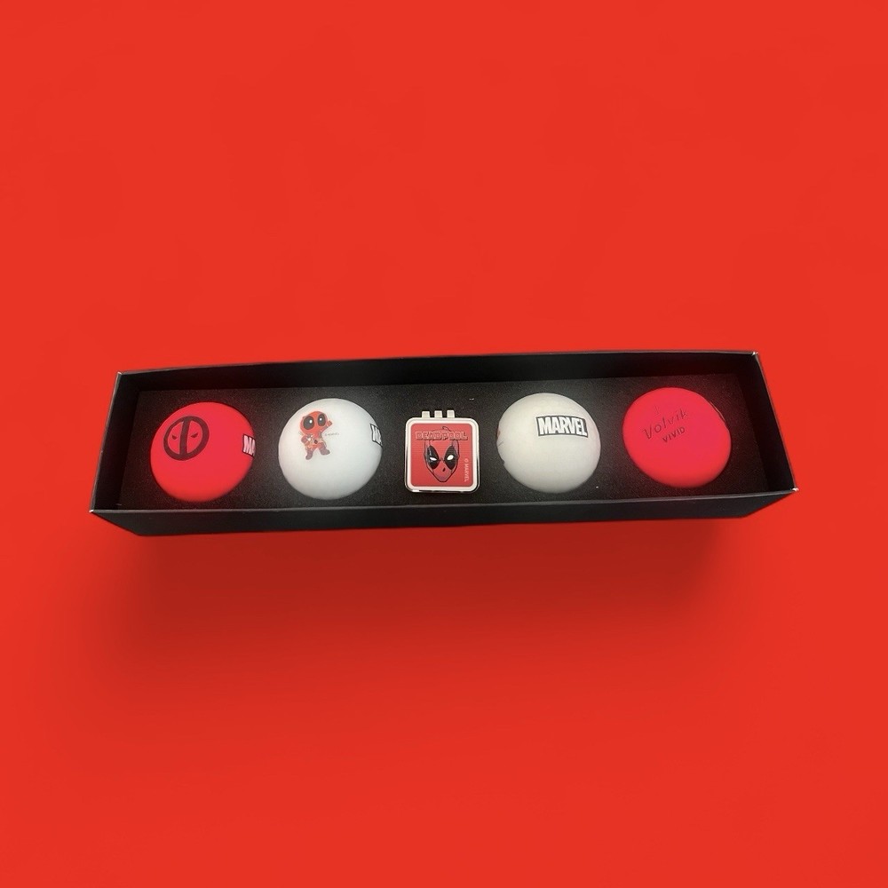 Dead Pool Golf Ball Set With Ball Marker
