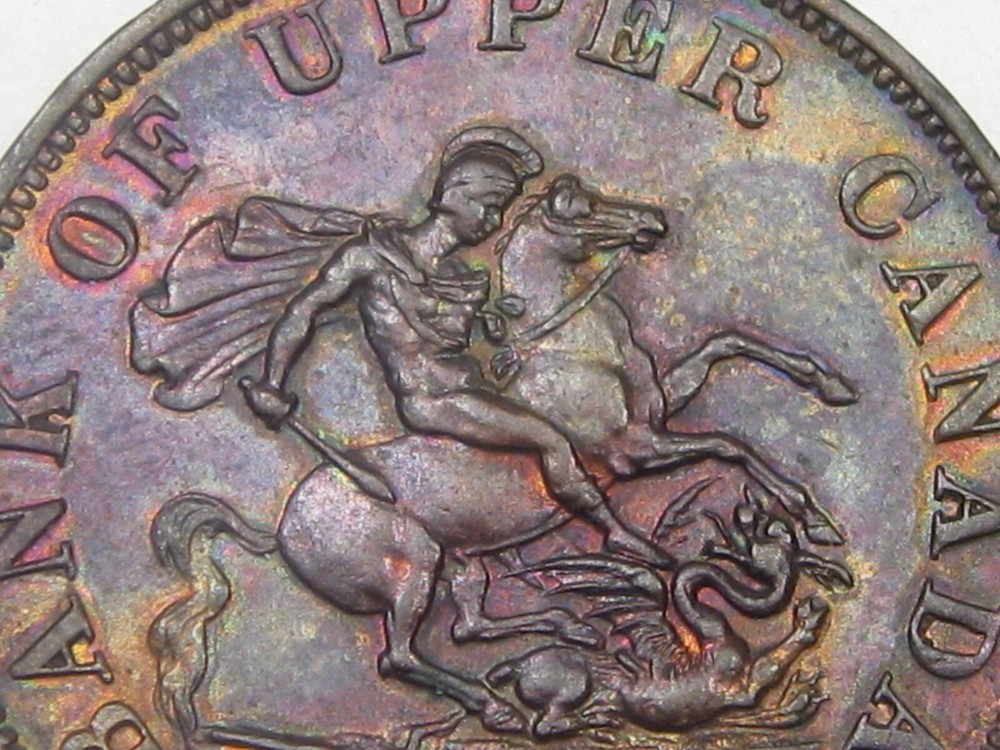 UNC 1854 ½ Penny Token Upper CANADA. #55