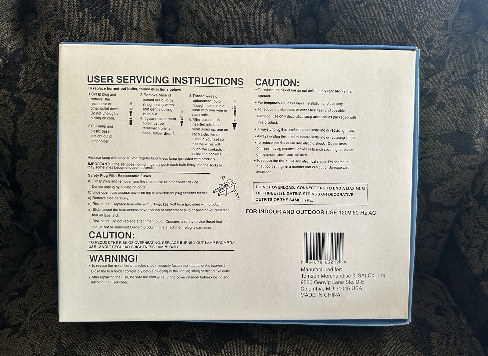 Vintage Bunny 10 Light String Blow Mold Set - NEW Easter Spring