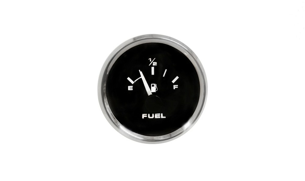 Fuel Level, E-F Gauge Black Premier