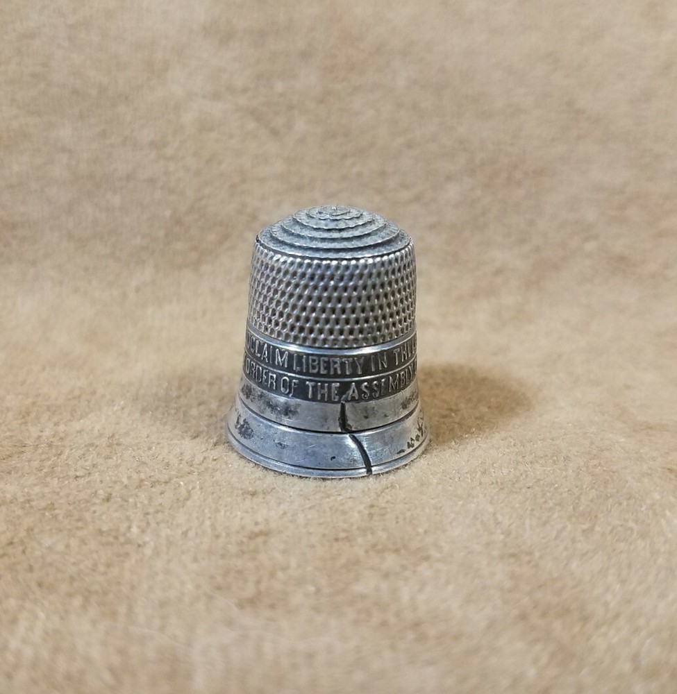 Liberty Bell Sterling Silver Thimble Simmons