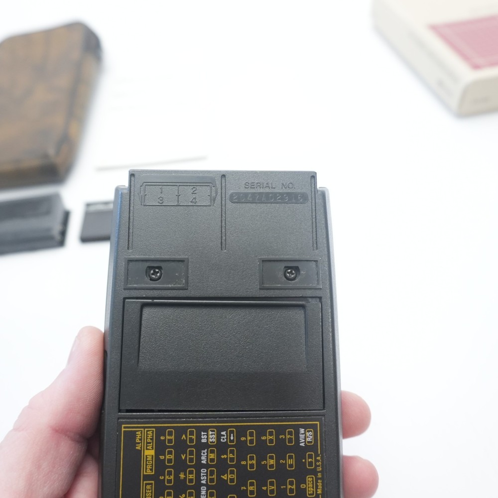 Hewlett Packard HP-41C Calculator Working w/ Case, 3 Modules, Box, Insturctions