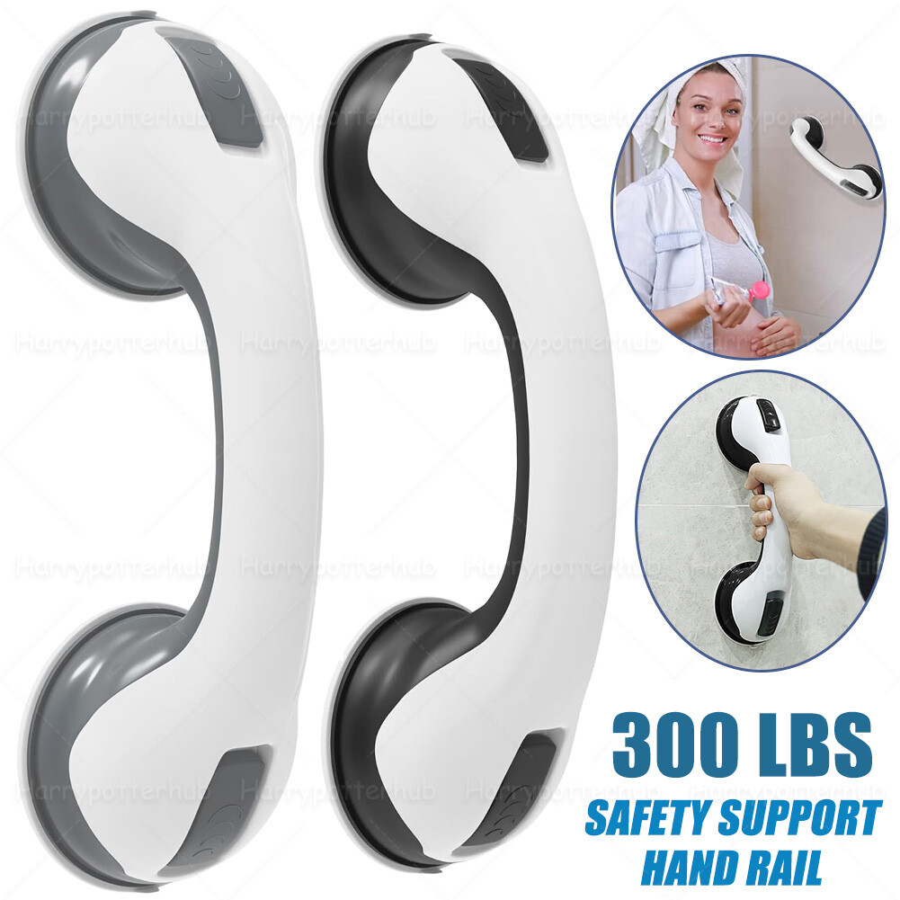 12inch Shower Handle Strong Hold Suction Cup Grab Bars Safety Hand Rai Bathroom