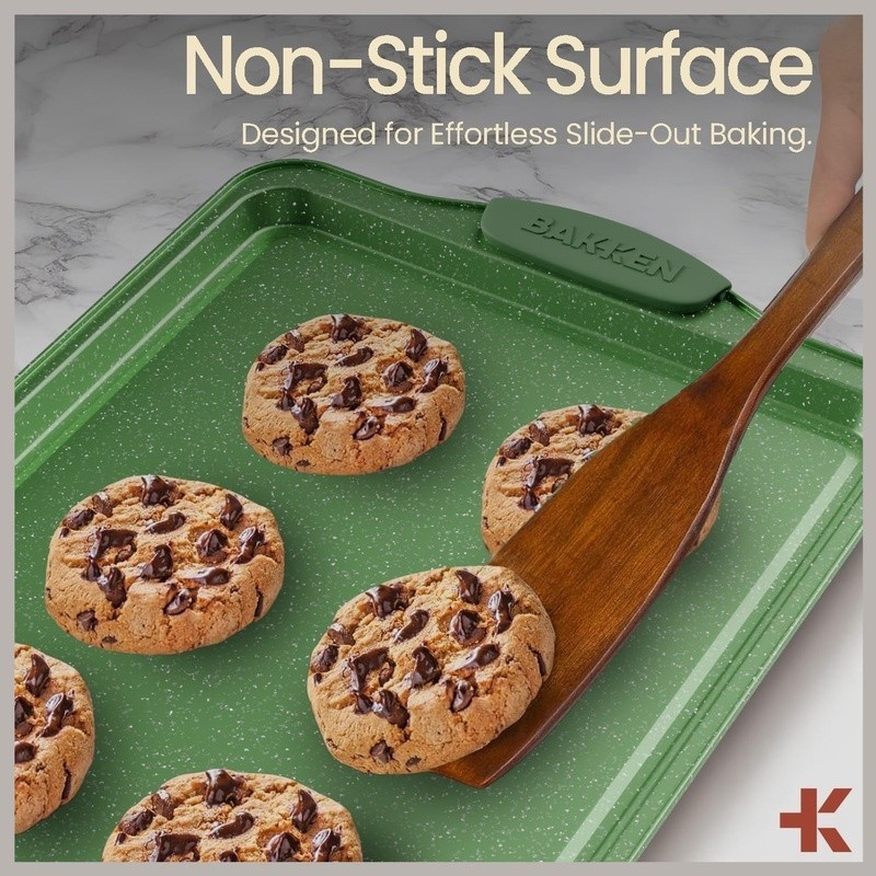 Nonstick Carbon Steel Bakeware Set Stackable Baking Pans Kitchen Tools