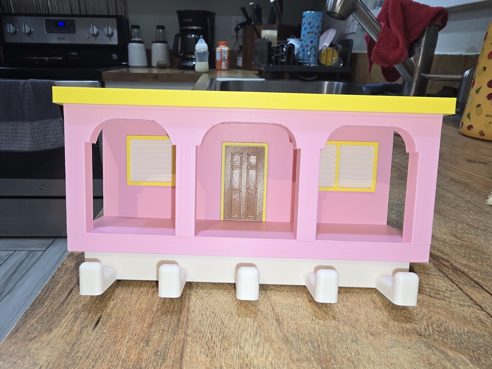 La Casita Bad Bunny Inspired 3D Printed Key Holder | Colorful Home Decor