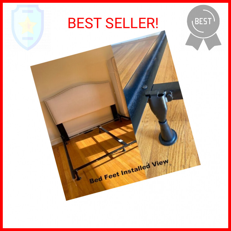 6PCS Reinforced Bed Frame Feet That Replace Wheels. Prevent Sliding. Sturdy Repl