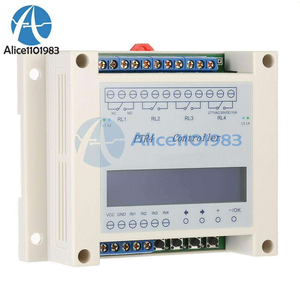 4 Channel Programmable Digital Time Relay Timer Controller Delay Switch Module