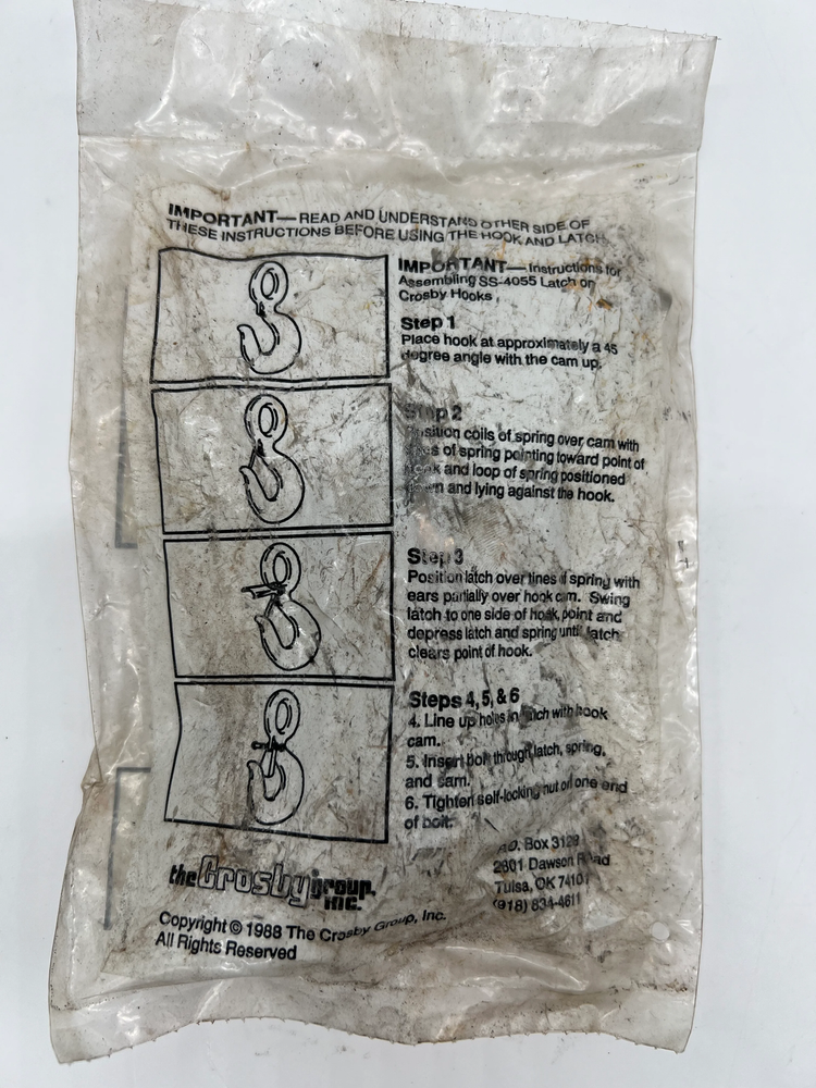 Crosby SS-4055 Hook Latch Kit (New)