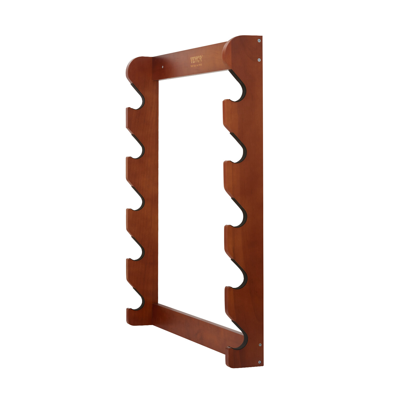 VEVOE Gun Rack 5-Slot Wood Gun Rack Wall Mount Gun Display Rack holds 5 Rifles
