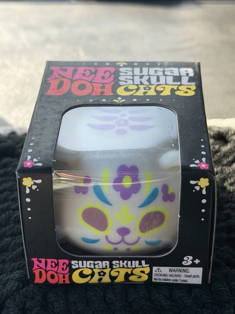 NeeDoh Sugar Skull Cat