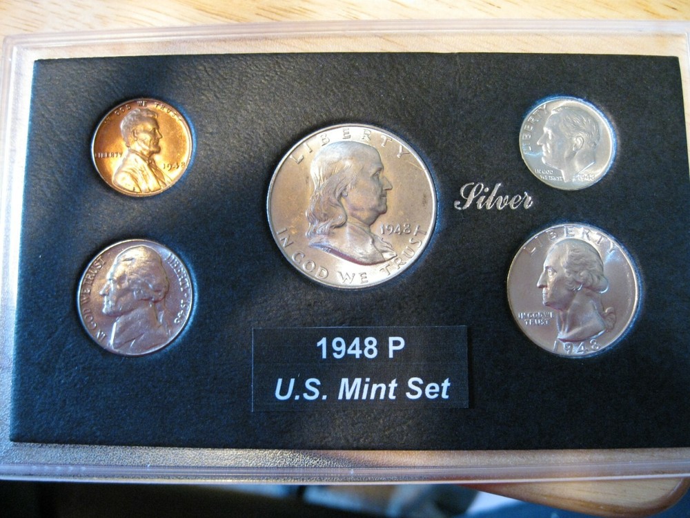 1948 P US Silver Mint Set Silver Brilliant Uncirculated!