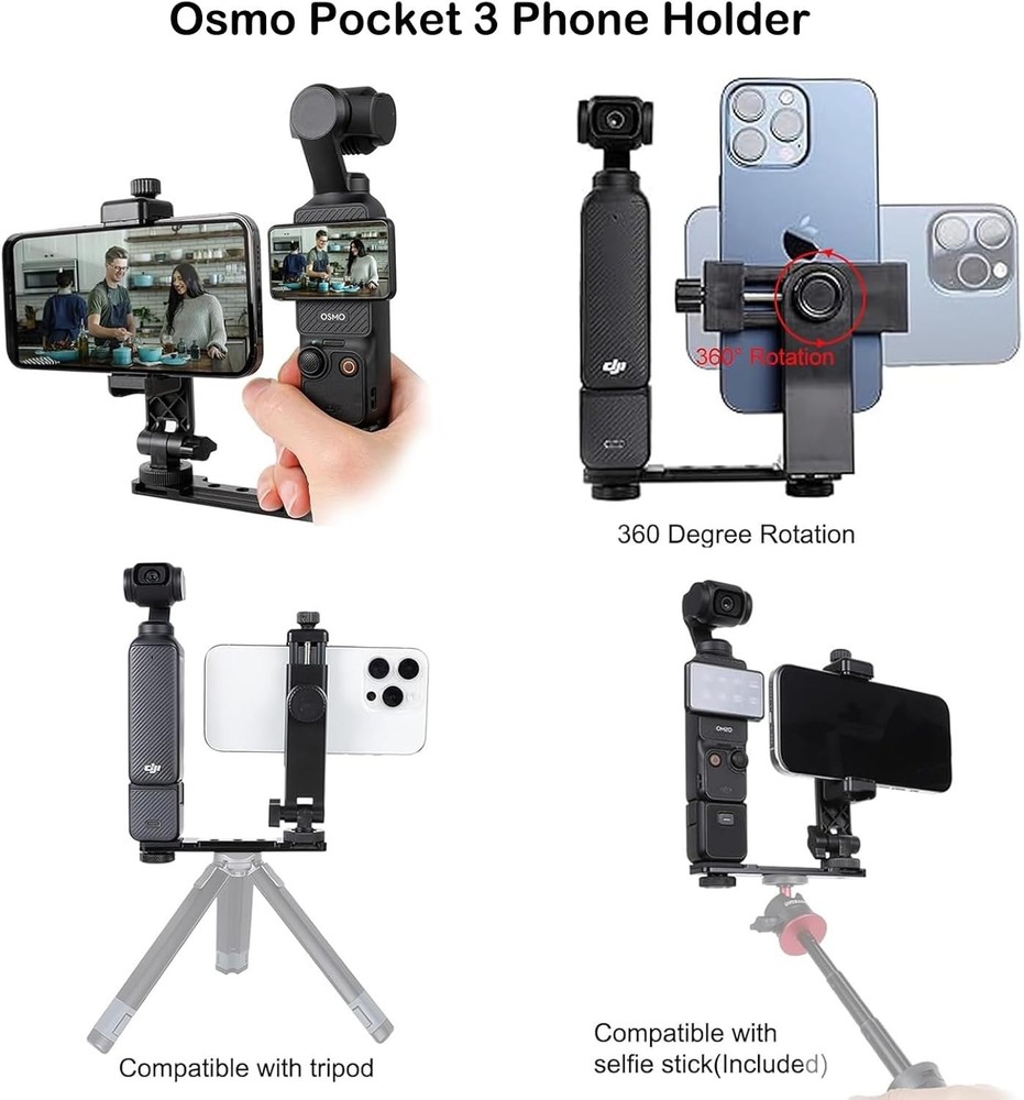 Comprehensive Non-Electronic Accessory Kit for Osmo Pocket 3 with Carry Case