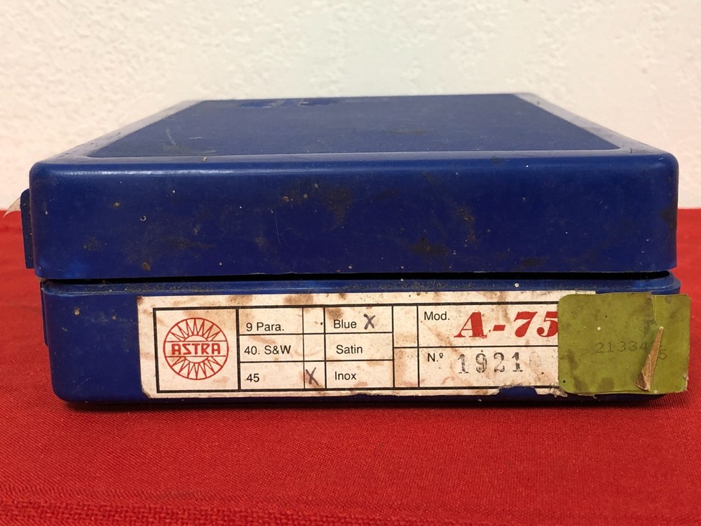 Astra Model A-75 45cal Blue Hard Gun Case Only