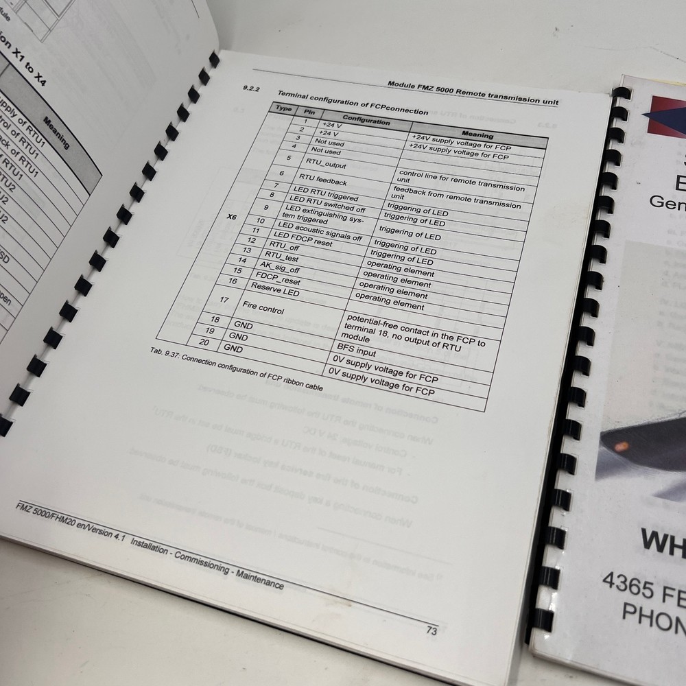 2 MANUALS FLAMEX FMZ5000 FIRE DETECTION CONTROL PANEL * MANUALS ONLY *