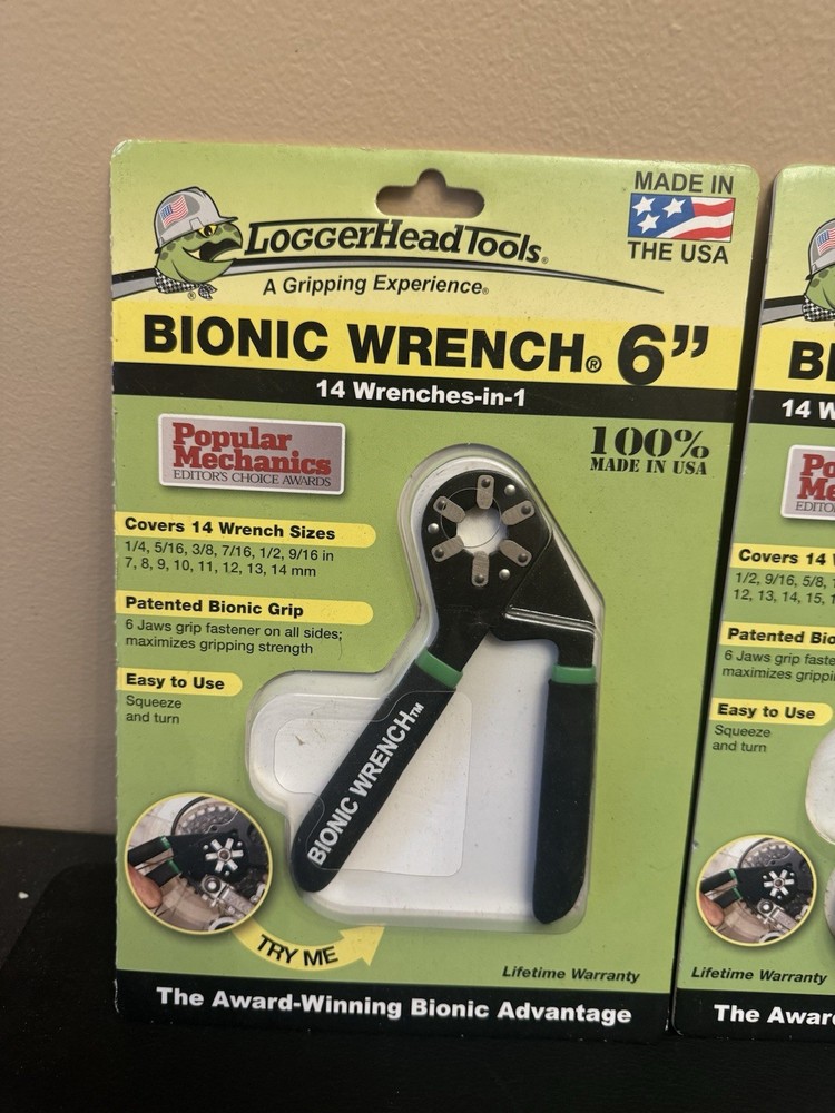 Loggerhead Tools 6" and 8" Bionic Wrench Set