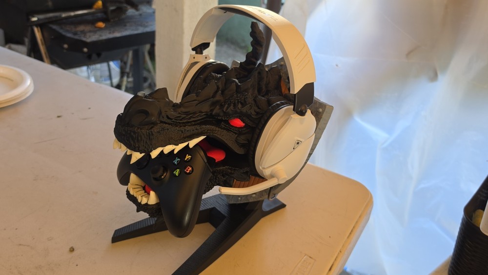 Dragon Controller Stand PS5, Xbox Headset Holder Gaming Setup