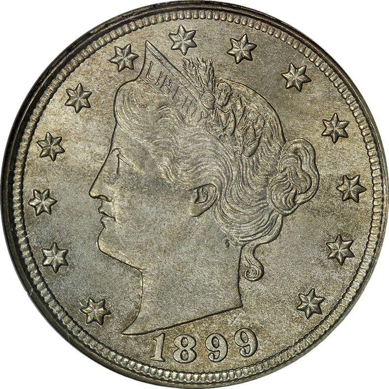 1899 Liberty V Nickel NGC MS64 Decent Eye Appeal Strong Strike