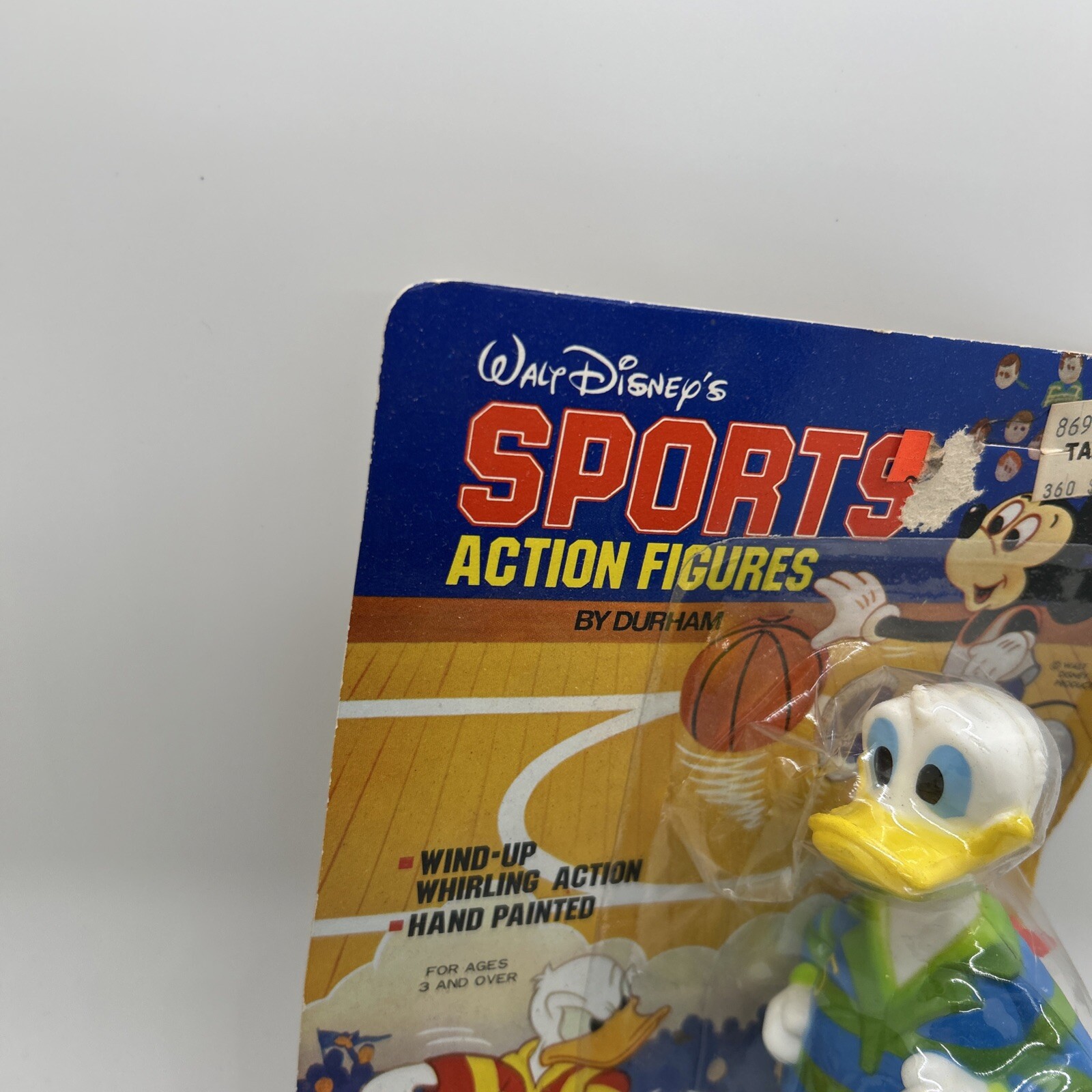 Walt Disney Sports Action Figures Donald Duck Soccer Wind-Up Unpunched Durham