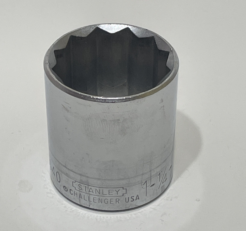 Stanley  Challenger - 1 ¼ Socket 1640 12 Point 1/2 Drive USA Made