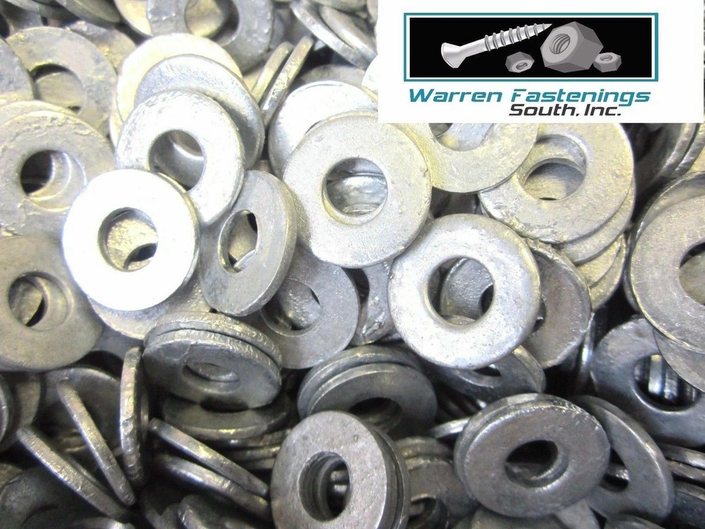 1/2 Flat Washers Hot Dipped Galvanized 100 Pieces