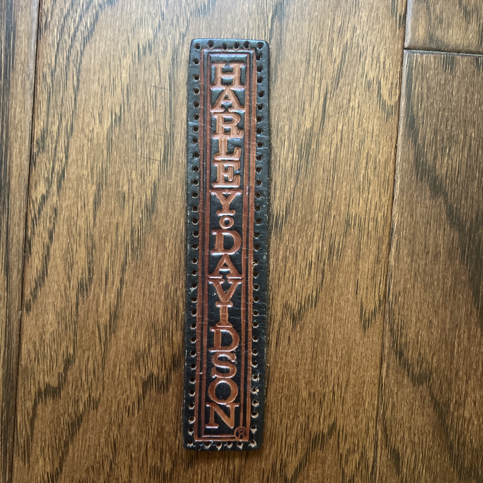 Vintage Harley Davidson Logo Leather Patch