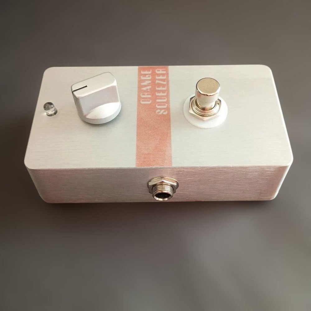 Orange Squeezer Type Compressor Pedal Handmade