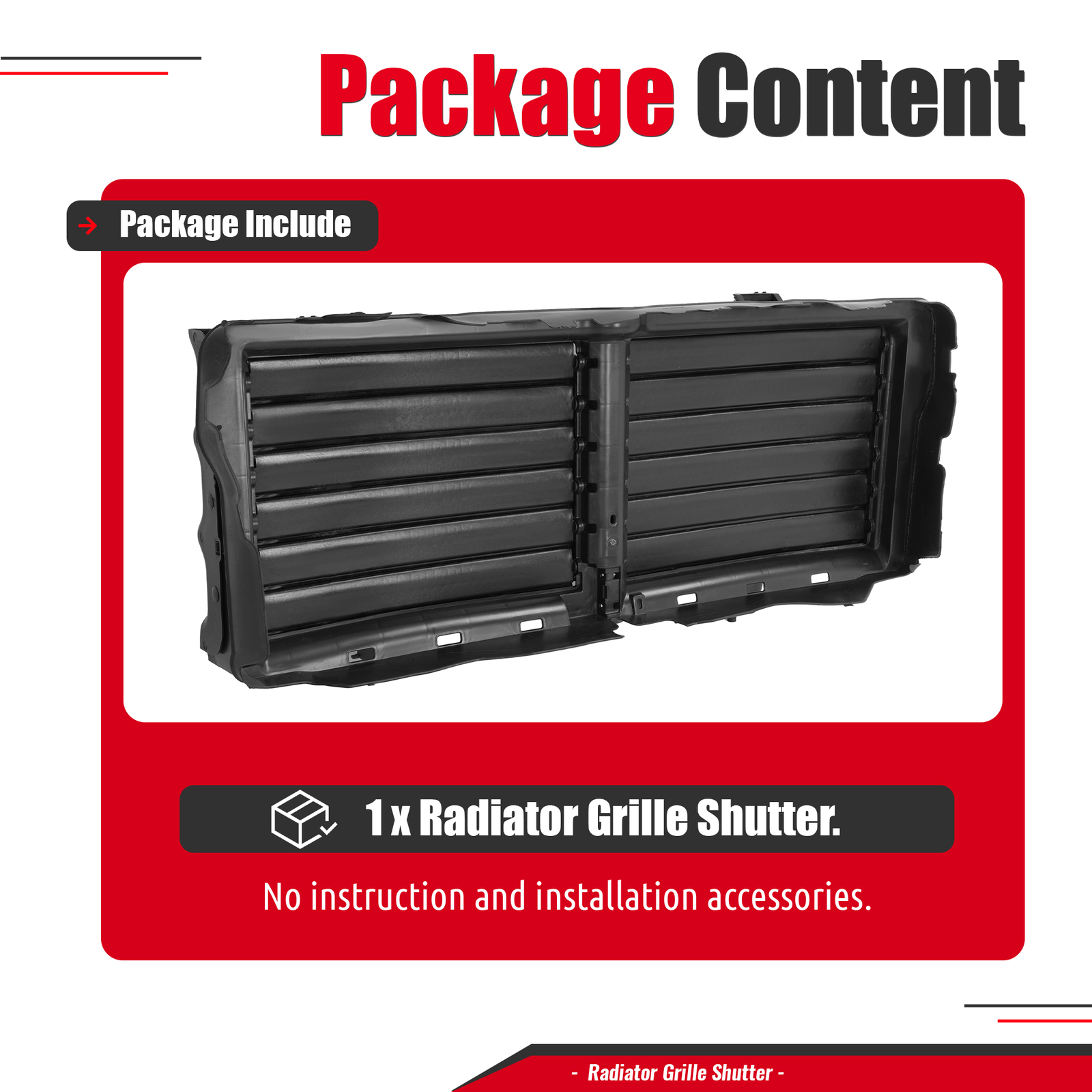 For 2017-2020 Nissan Titan/Titan XD Radiator Grille Shutter Assembly 21421-9FT0B