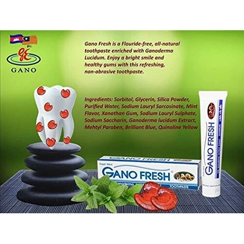 2x Gano Excel Gano Fresh Toothpaste 150g With Ganoderma Free Shipping