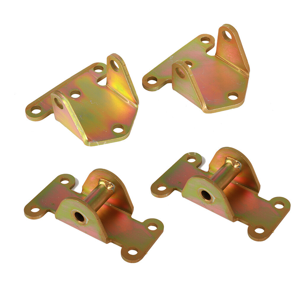 4PCS SBC BBC Solid Motor Engine Mount Combo Fits 73-90 Camaro Firebird Impala