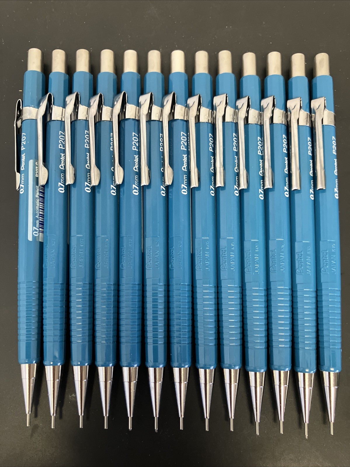 New (Pack of 13) Pentel Sharp Mechanical Pencil, 0.7mm Medium Line Blue Barrel