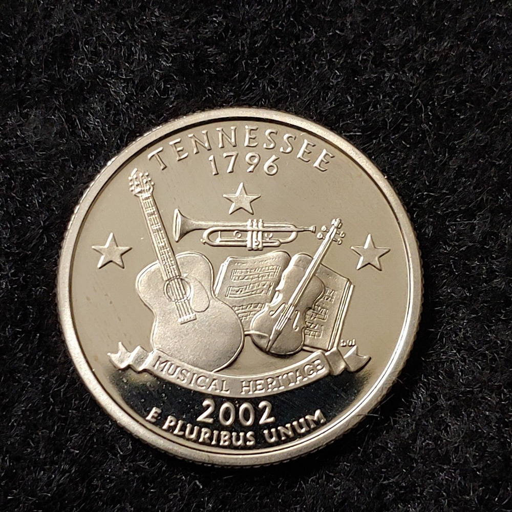 2002-S Tennessee State Clad S Proof Quarter uncirculated