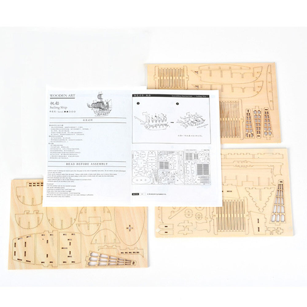 Sailing Ship 3D Wooden Puzzle Models