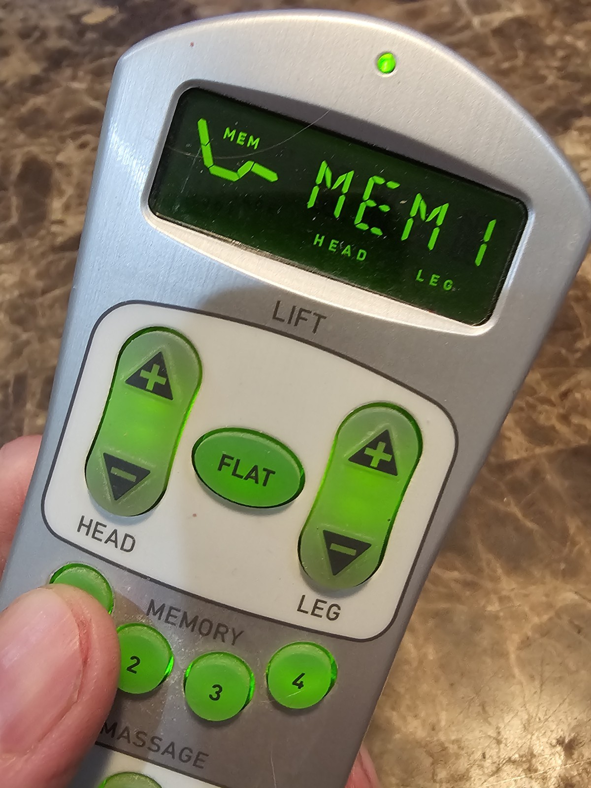 TempurPedic Tempur-Ergo 10003-RFREMS-L008 Remote Control OEM ** TESTED WORKING