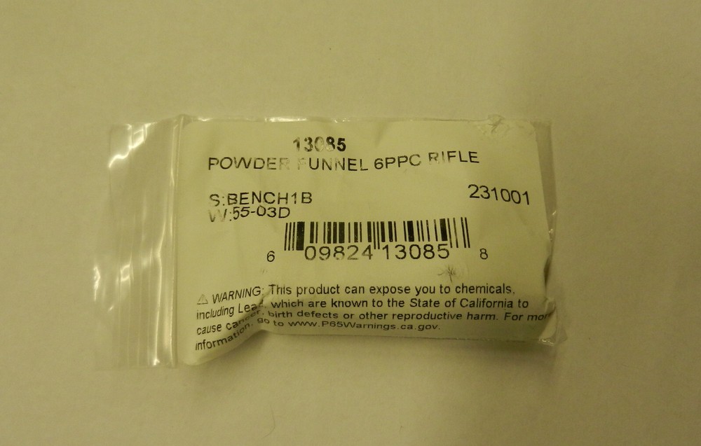 Dillon Powder Funnel - 6PPC; 13085