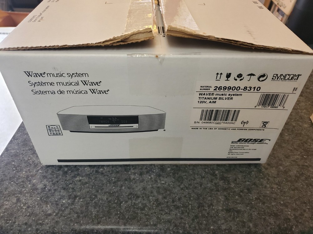 BOSE Wave Music System connect kit premium bundle-silver Works Great LOUD