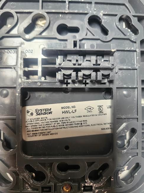 System Sensor HWL-LF Security Alarm - White