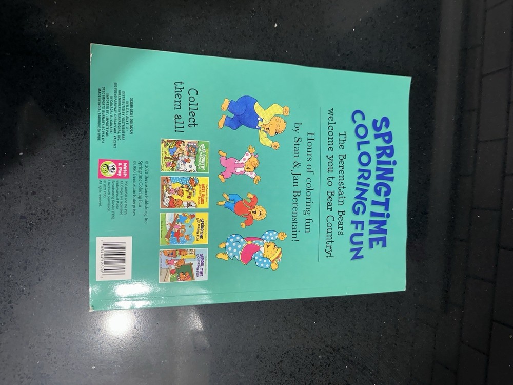 The Berenstain Bears Springtime Coloring Fun Coloring Book