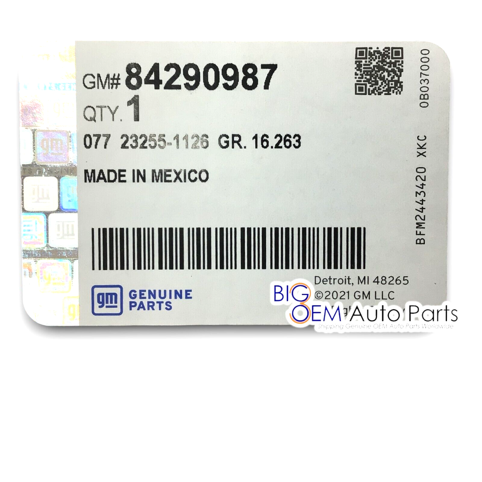 2015-2019 Sierra Silverado 1500 2500 3500 DL3 Front Driver Wire Harness 84290987