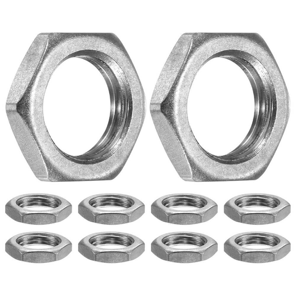 10-Pack Cast Pipe Fitting Hex Locknut, G1/2 Female Thread Hex Locking Nut