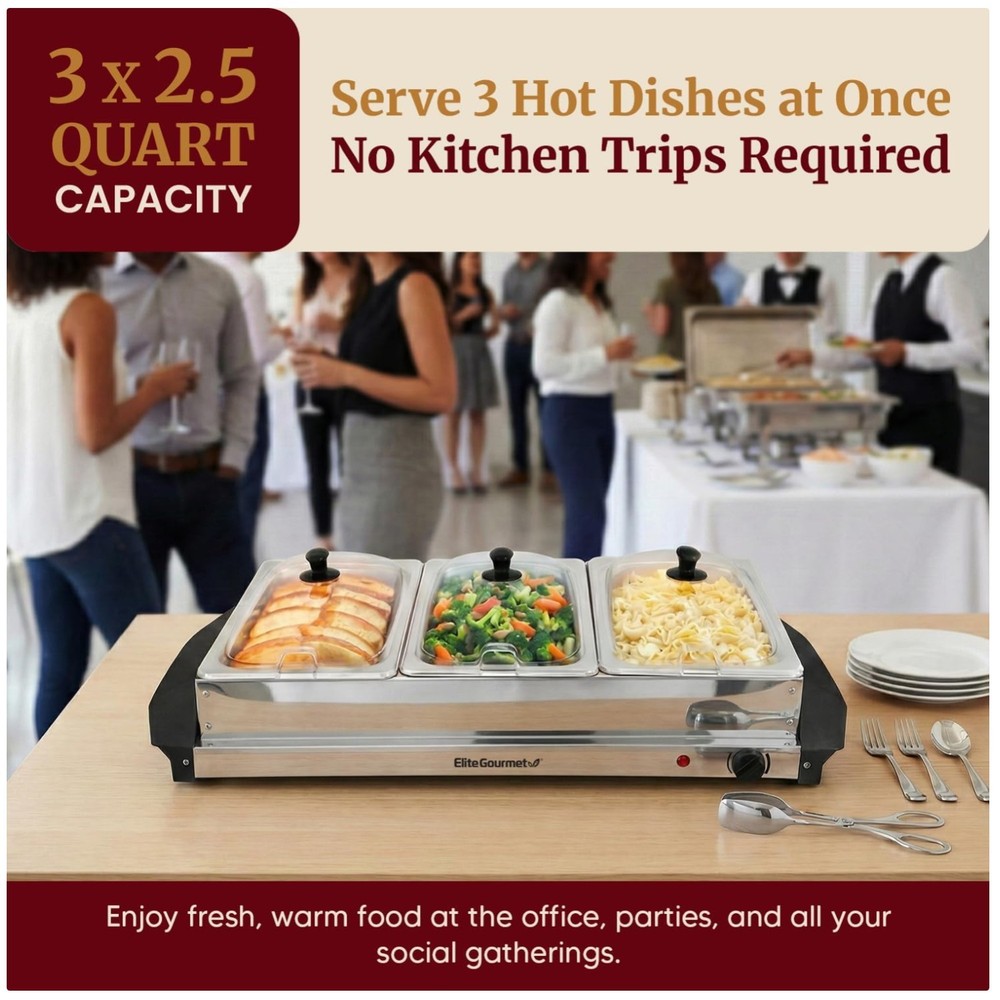 EWM-6171 Buffet Server with Temperature Control
