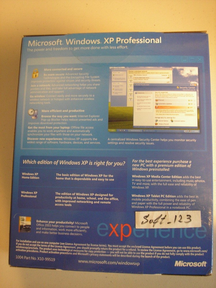 Microsoft Windows XP Professional Upgrade w/SP2 MS WIN PRO =SEALED RETAIL BOX=
