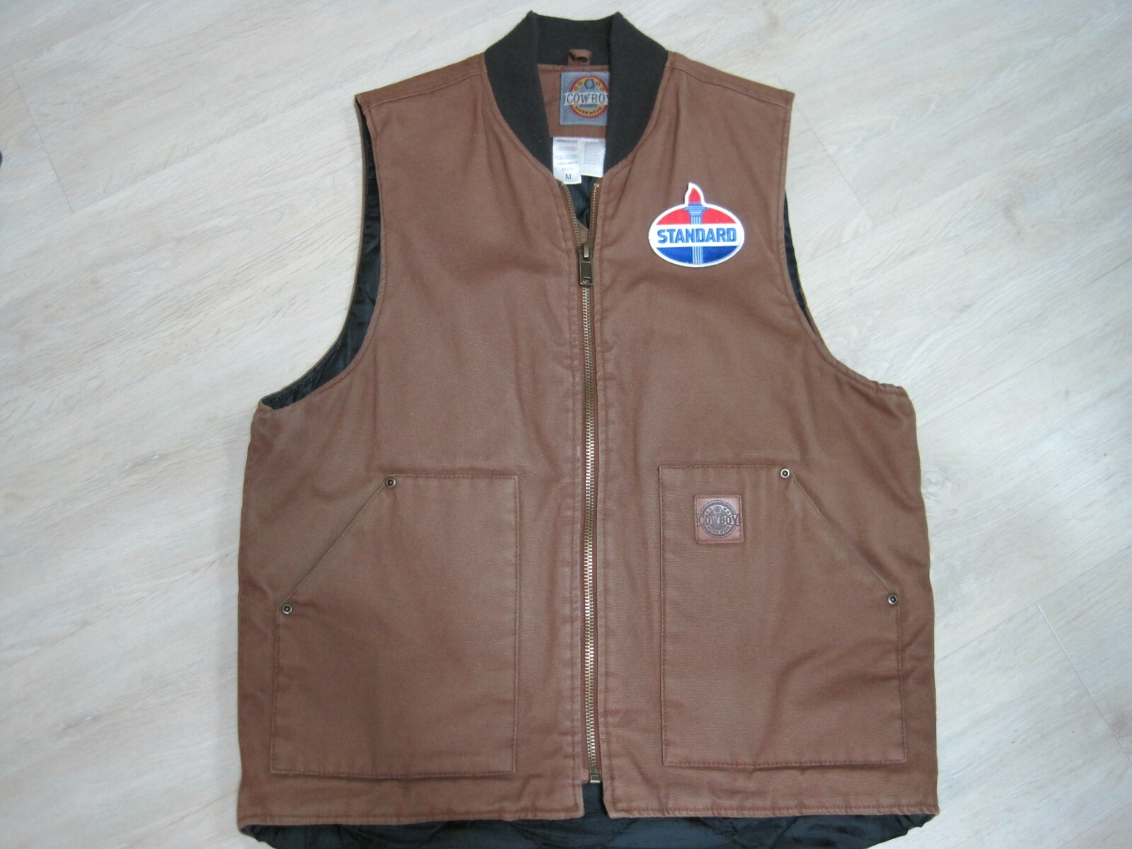 STANDARD OIL UNIFORM CLOTH PATCH IRON ON / SEW ON 3 INCH CREST SIZE LOOK & BUY