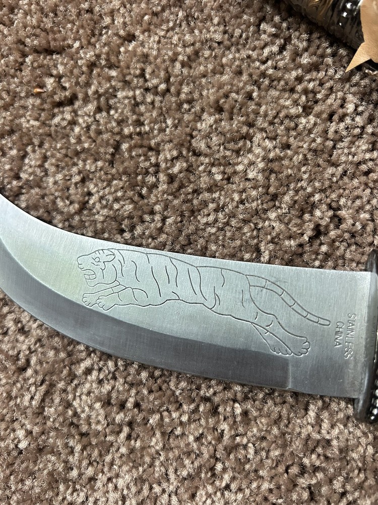 Omani Khanjar Replica Dagger Middle Eastern Knife Silver Gold 2 Tone