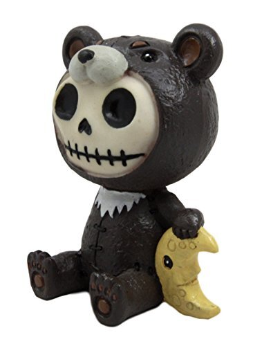 Furrybones Kuma The Black Teddy Bear Costume Skeleton Figurine Furry Bones