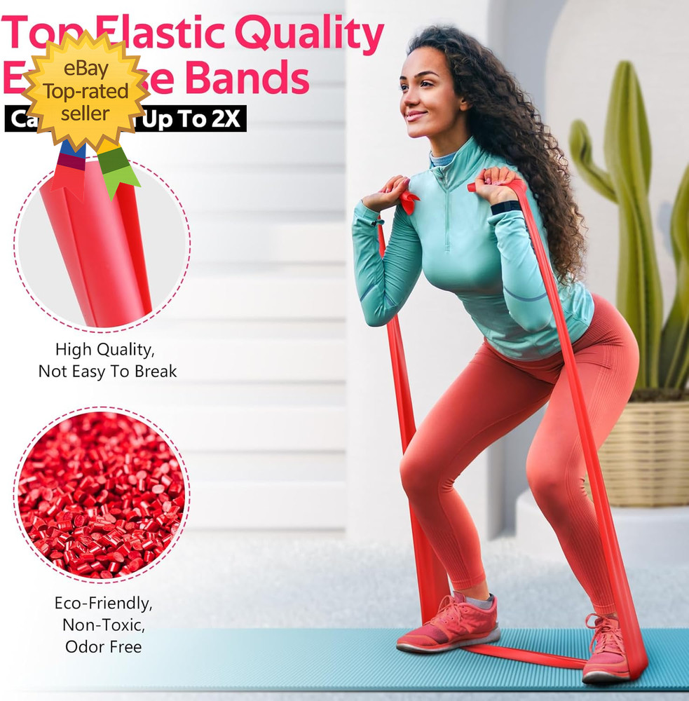 Resistance Bands for Working Out Exercise Bands for Physical Therapy Stretch Rec