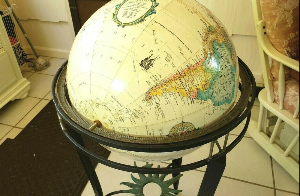 Pre-owned Replogle16" Diameter World Globe World Classic Series With Metal Stand