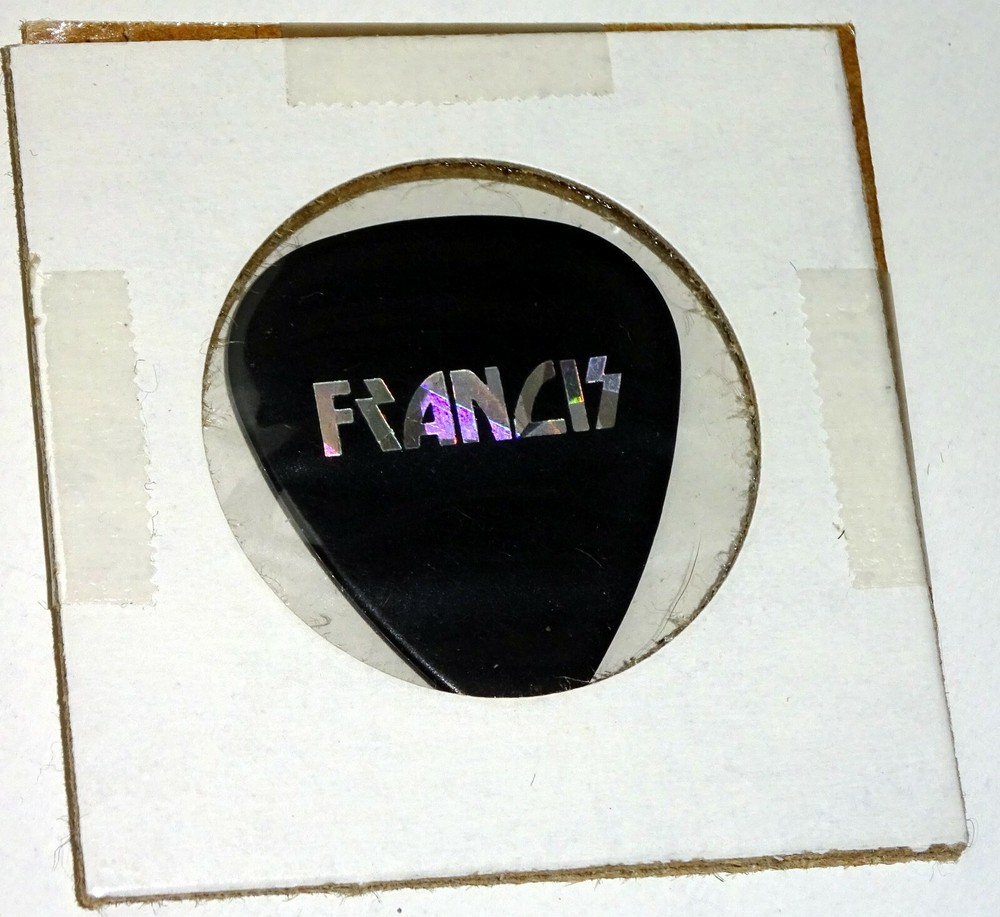 KISS Guitar Pick Paul Stanley TECH Fran Francis Hottest Show On Earth 2010