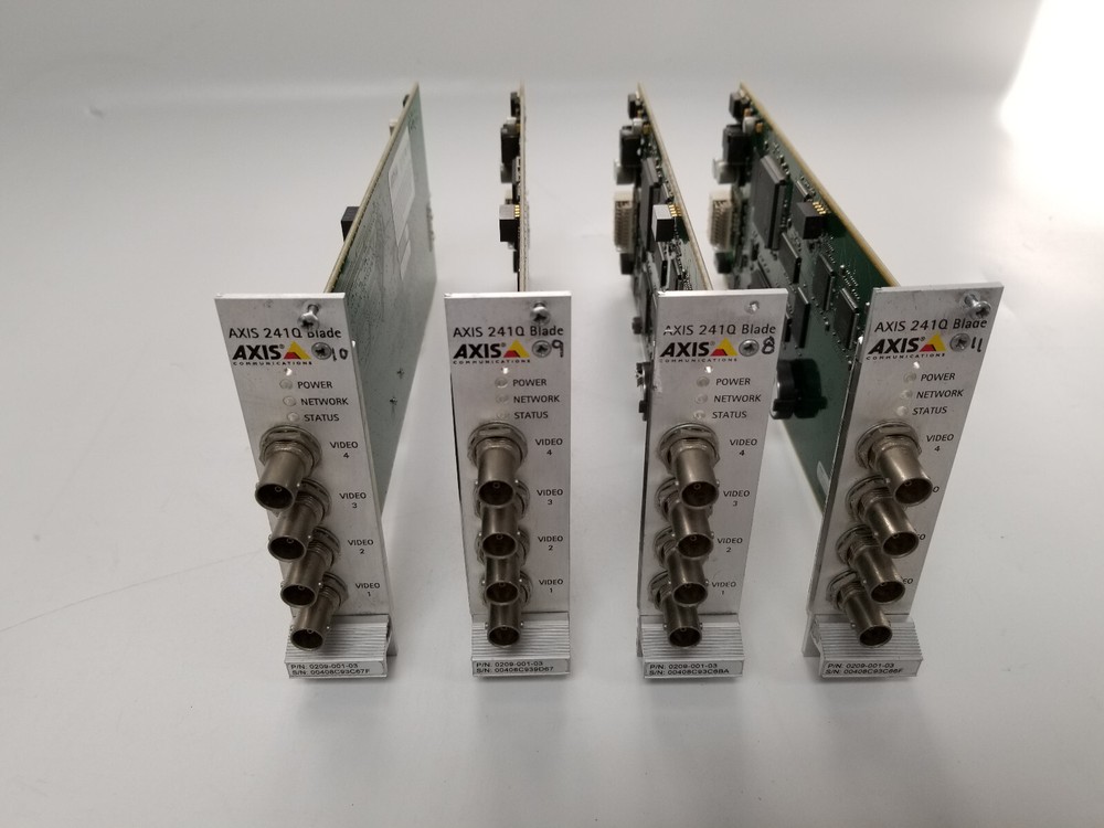 Lot of 4 Axis 241Q Blade Video Server Module for Axis Server Rack