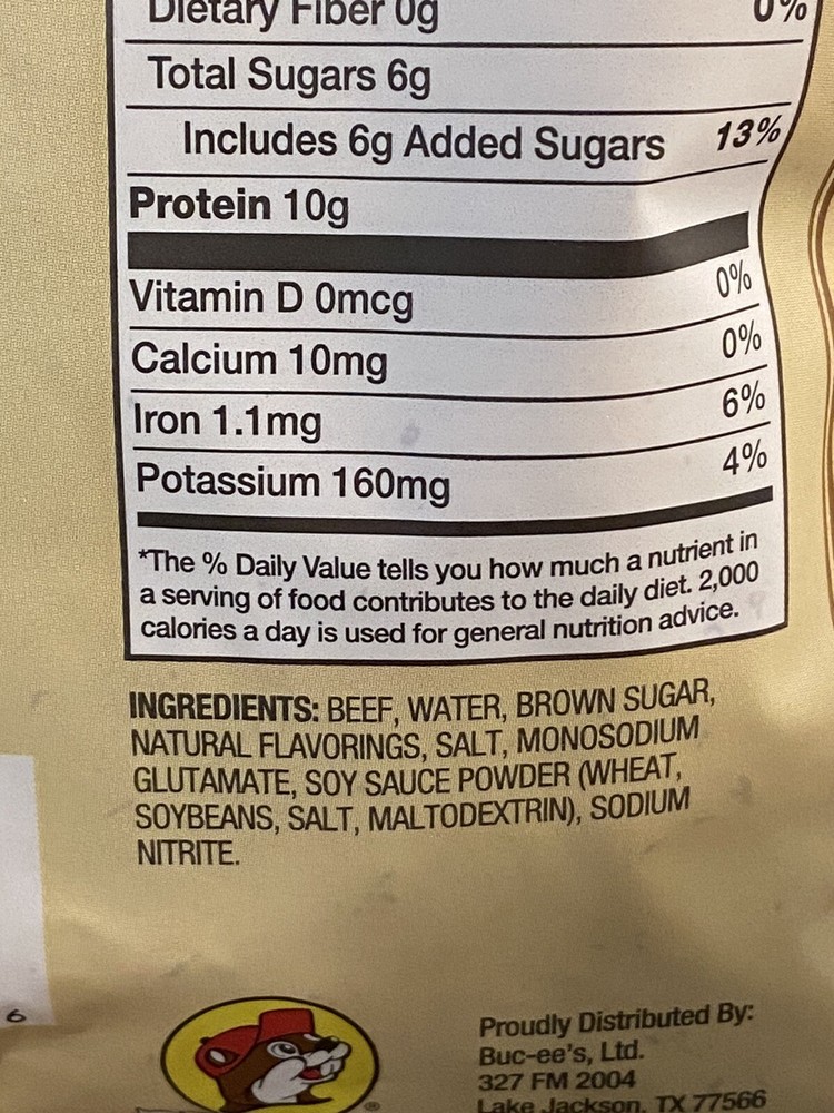 Bucees Hot And Spicy Beef Jerky 4oz