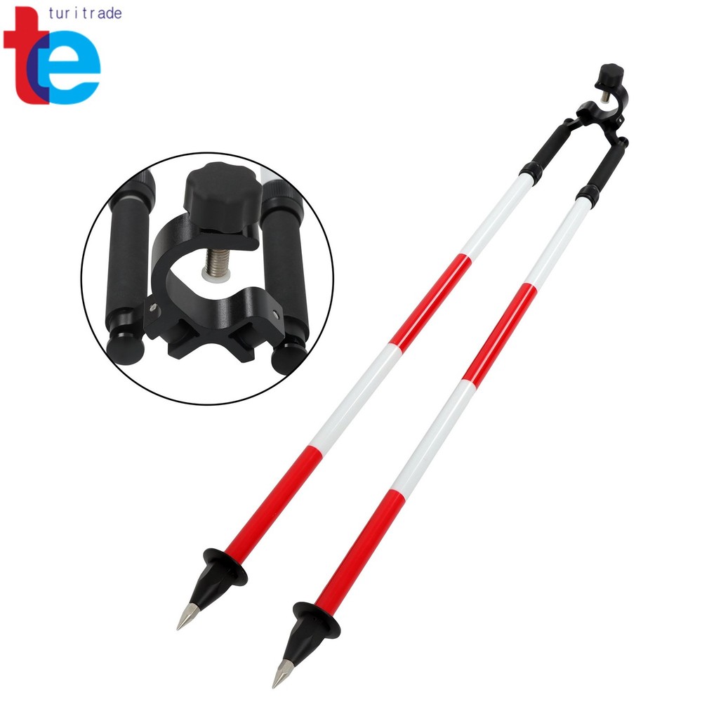 Compact Survey Bipod Center Entry Design for GPS Pole Mounting
